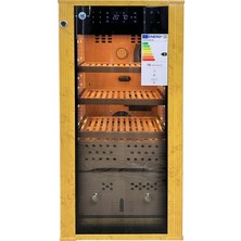 Firebird Boveda H-70S Elektrikli Humidor / Puro Saklama Dolabı - Gold Maun