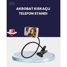 AK-SA-STR Güçlü Mandallı Akrobat Telefon Tutucu Masa Araç Uyumlu