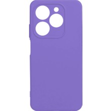 Tecno Spark 20C Kılıf Gnst Biye Silikon-Lila