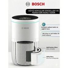 Bosch Büyük Salon ve Ofis Tipi %99.9 Bakteri Temizleyen Otomatik Modlu Sessiz ve Güçlü Profesyonel Hava Temizleme Cihazı 62.5m²