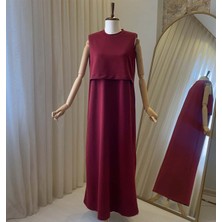 Mersha Collection Mersha 4 Mevsim Sıfır Kol Elbise - Lohusa Anne Elbisesi