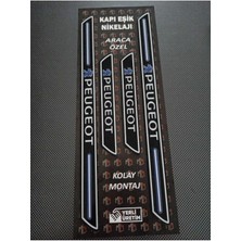 Özgürce Iki Yan Kapı Eşiği Seti, Siyah, Peugeot 206 Uyumlu, Şık ve Dayanıklı