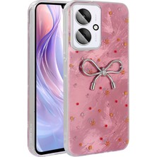 Gns Store Redmi 13C Kılıf Kamera Korumalı Figürlü Gnst Ponti Silikon Kapak - Açık Pembe