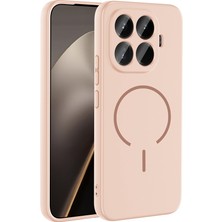 Gns Store 15T Pro Kılıf M-Safe Şarj Özellikli Zore Meta Kapak - Rose Pembe