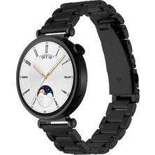 Fibaks Huawei Gt4 41MM Kordon Paslanmaz Çelik Stainless Steel Baklalı Ayarlanabilir Akıllı Saat Kordonu