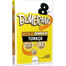 Ünlüler Karması Yayınları 8. Sınıf Lgs Türkçe Bumerang 32 Haftalık Denemeler (Eski Karekodsuz)