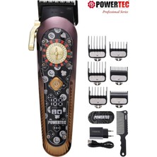 Powertec TR-5200 Wireless Şarjlı Saç Sakal Kesim Makinesi