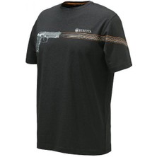 Beretta 92 T-Shirt Black Erkek T-Shirt Siyah Xlarge