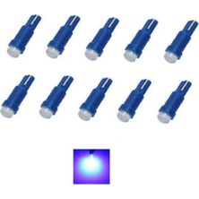 Özgürce Mavi T5 LED Oto Kadran Ambiyans Aydınlatma Ampulleri 10'lu Set