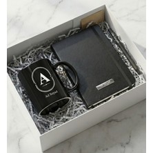 Kişiye Özel Siyah Kupa & Isme Özel Kalem & Isme Özel Defter Hediye Seti – Kurumsal ve Ofis Hediyesi