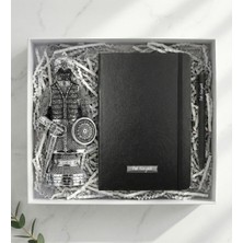 Ayetel Kürsi Işlemeli Osmanlı Zırh Biblo & Kişiye Özel Defter & Kişiye Özel Roller Kalem Hediye Seti
