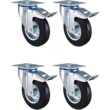 Aklan Asil Frenli Tablalı  Döner Tekerlek 100X30  4 Adet