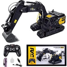 Farbu Oyuncak Uzaktan Kumandalı Full Fonksiyon Hareketli Excavator 2.4ghz Iş Makinesi Oyuncak Ekskavatör