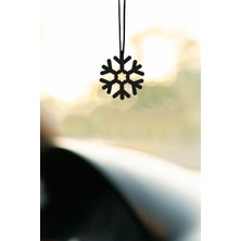 Özgürce Metal Kar Tanesi Motifli Dikiz Aynası Süsü, Şık ve Zarif Araba Aksesuarı