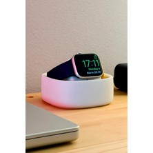 DAT Dijital Apple Watch Koruyucu Şarj Kutusu ve Gece Modu Standı - Akıllı Saat Tutucu - Tüm Seri Kayış Uyumlu