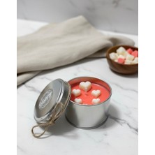 Liondes Candles Kalp Figürlü Metal Kutu Mum