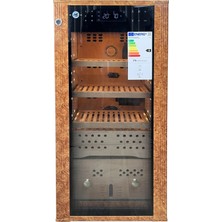 Firebird Boveda H-70S Elektrikli Humidor / Puro Saklama Dolabı - Kahverengi Maun