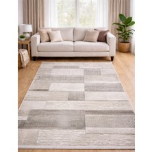 Merinos Halı Merinos Still 77230-095 Özel Kesme Halı Krem-Gri