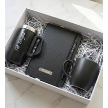 Kişiye Özel Ofis Hediye Seti (Termos Bardak, Defter, Kalem, Kupa)