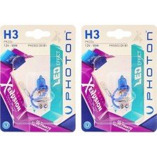 Özgürce H3 12V 55W Xen Vision Beyaz Işık Ampül Takımı (2 Adet)
