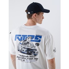 Lc Waikiki Yeni Sezon Bisiklet Yaka Nostaljik Maymun Baskılı Penye Erkek Tişört