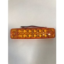 Özgürce 12 LED Sarı Mercekli Parmak LED Pozisyon Lambası, Dayanıklı ve Parlak Işık