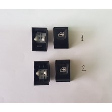 Özgürce Cam Kaldırma Anahtar Düğme Kapağı, Megane 3, Fluence, 2 Adet