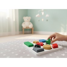 Mibe.co Eğitici Şekiller Ve Renkler Puzzle Oyuncak