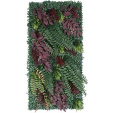 Yapay Çiçek Sitesi Yapay Bitkili Duvar Paneli 50X100 cm Model 3