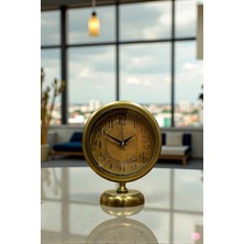 Akıllı Durak Retro Eskitme 25 x 20 cm Metal Şık Masa Saati