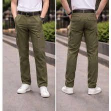 Colorful Dream Store Erkek Kargo Cepli Gabardin Baggy Pantolon