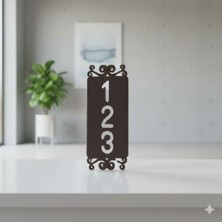 Evsay Kişiselleştirilmiş Ahşap Ev Kapı Numarası Tabelası Kapı Süsü