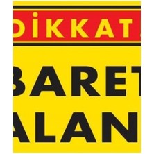 Ennalbur Dikkat Baret Alanı Uyarı Levhası 25x35 KOD:1417