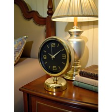 Akıllı Durak Midnight Gold 25 x 20 cm Metal Masa Saati