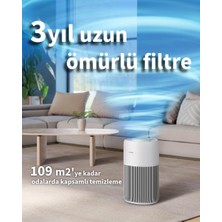 Philips 109 M2 Kapsama Alanlı Wi-Fi Destekli Sessiz Hava Temizleyici Silentwings Teknolojisi Ile Havayı Virüslerden Akıllı Temizleyici +Hava Nemlendirici