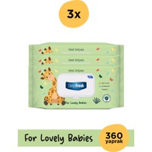 Deep Fresh Islak Mendil Lovely Babies Zürafa 4 x 90 Yaprak
