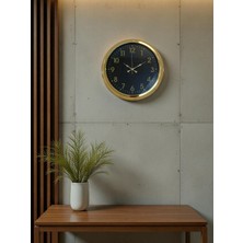 Akıllı Durak Golden Night Luxury 40 cm Metal Duvar Saati