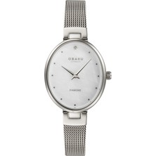 Obaku Denmark V312LXCWMC Quartz Hasır Kordon Gri 24 mm Kadın Kol Saati