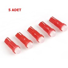 Özgürce T5 LED Gösterge Ampülü Kırmızı 12V 5'li Set