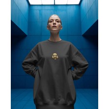 Muhtar Store Toy Poodle Baskılı Kadın Sweatshirt – Minimal Kaniş Desenli Regular Fit Sweat