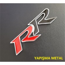 Özgürce Kırmızı Siyah Metal Amblem Logo, Şık ve Dayanıklı Tasarım