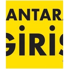 Ennalbur Kantara Giriş Uyarı Levhası 25x35 KOD:1578