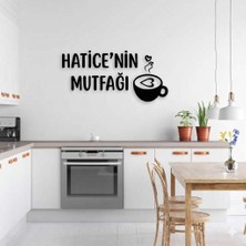 Evsay Isme Özel Şık Kahve Duvar Dekoru Mutfak Veya Kahve Köşesi