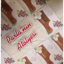 Parla'nın Atölyesi 10 Adet Söz Nişan Doğum Bride Doğum Günü Kına Hediyelik Tarak