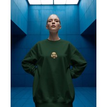 Muhtar Store Toy Poodle Baskılı Kadın Sweatshirt – Minimal Kaniş Desenli Regular Fit Sweat