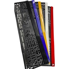 Özgürce Renkli Plaka Altı Plastik Çıtaları, Kırmızı, 2 Adet, Dayanıklı ve Şık