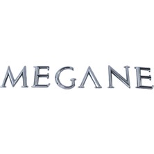 Özgürce Krom Megane 2 Arka Bagaj Yazısı, Şık ve Uyumlu Tasarım