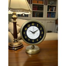 Akıllı Durak Antique Aura 25 x 20 cm Eskitme Metal Masa Saati