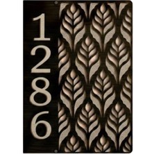 Evsay Modern Ev Numarası Tabelası Kişiselleştirilmiş Ev Kapı Numarası Kapı Süsü