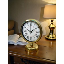 Akıllı Durak Gold Asaleti Roma 25 x 20 cm Metal Masa Saati